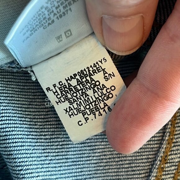 Re/Done Originals High Rise‎ Ankle Crop Jeans Midnight Blue Size 28 - Picture 8 of 11